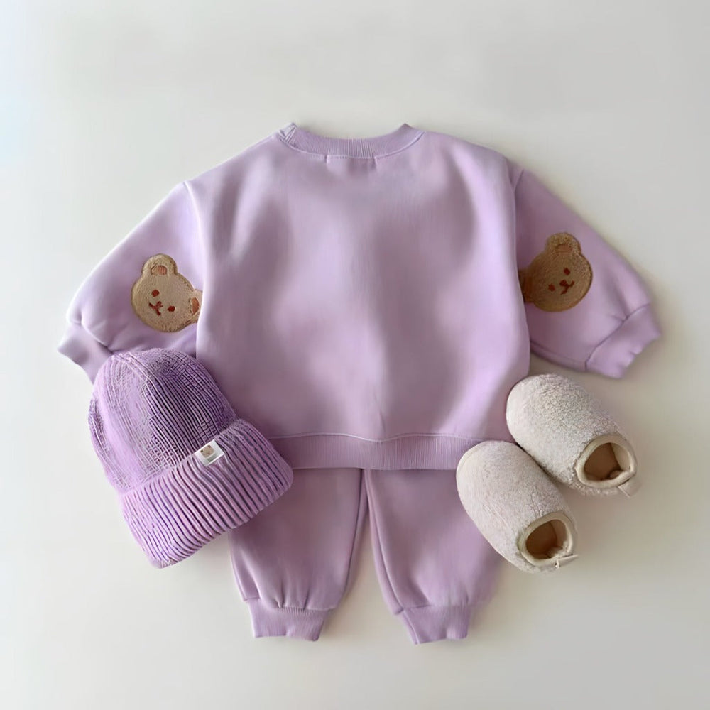 Zestaw Bluza i Spodnie Dresowe Unisex z Misiem (2-częściowy)