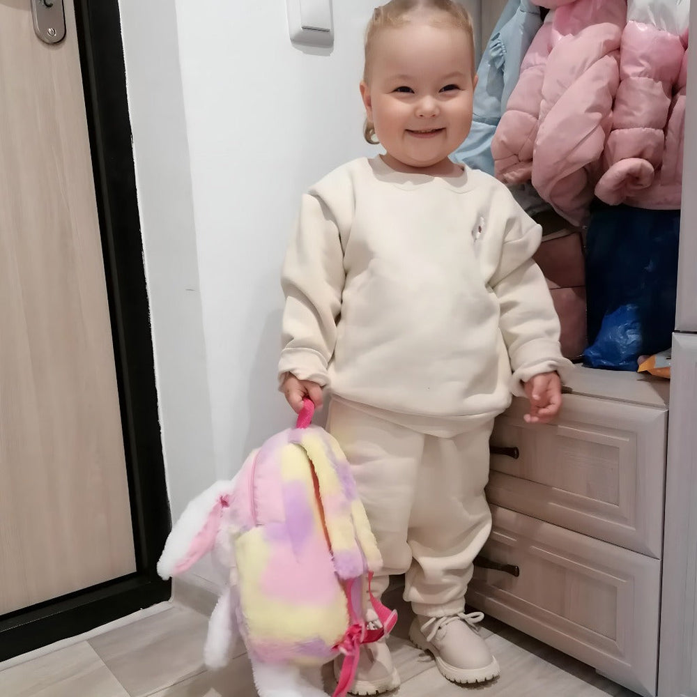Unisex Cozy Zestaw 2-częściowy – Polarowa Bluza i Spodnie dla Niemowląt i Maluchów