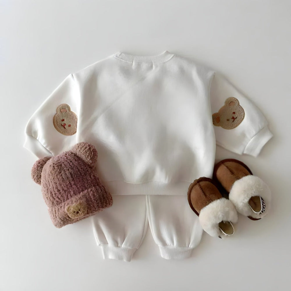 Zestaw Bluza i Spodnie Dresowe Unisex z Misiem (2-częściowy)