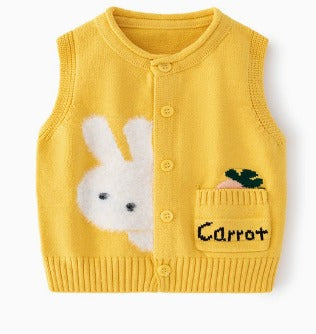 Kamizelka Dziecięca Rabbit Ears z 100% Dzielonej Bawełny