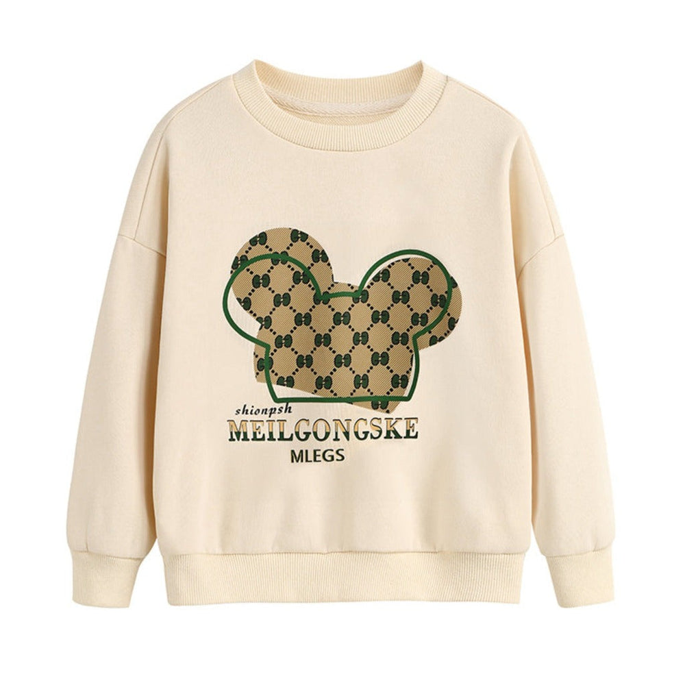 Unisex Beżowa Bluza Ikona – Miękka i Ponadczasowa Bluza