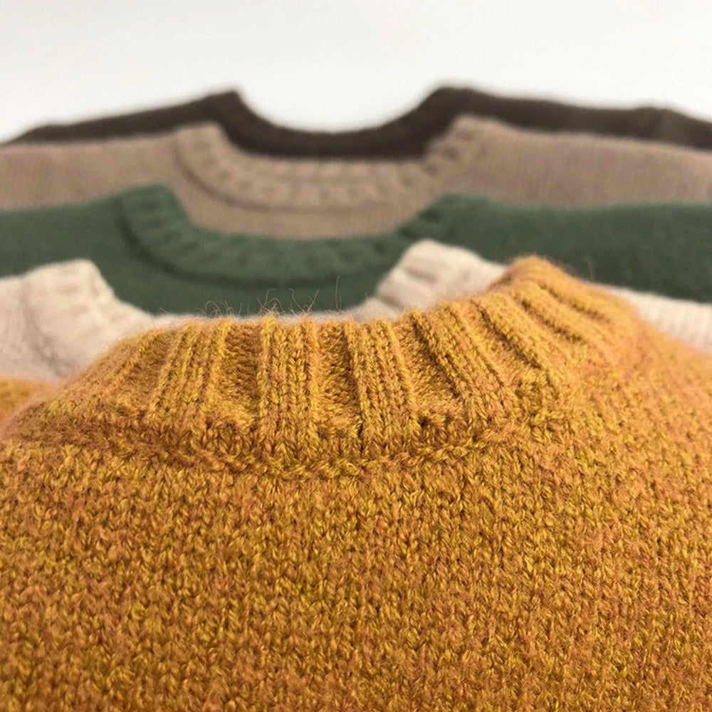 Unisex Dziecięcy Sweter Zimowy ze Zwierzątkami – Ciepły Dziergany Sweterek