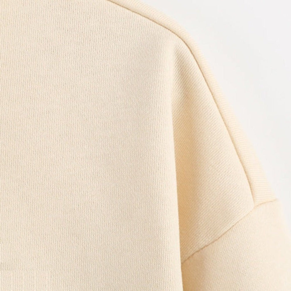Unisex Beżowa Bluza Ikona – Miękka i Ponadczasowa Bluza