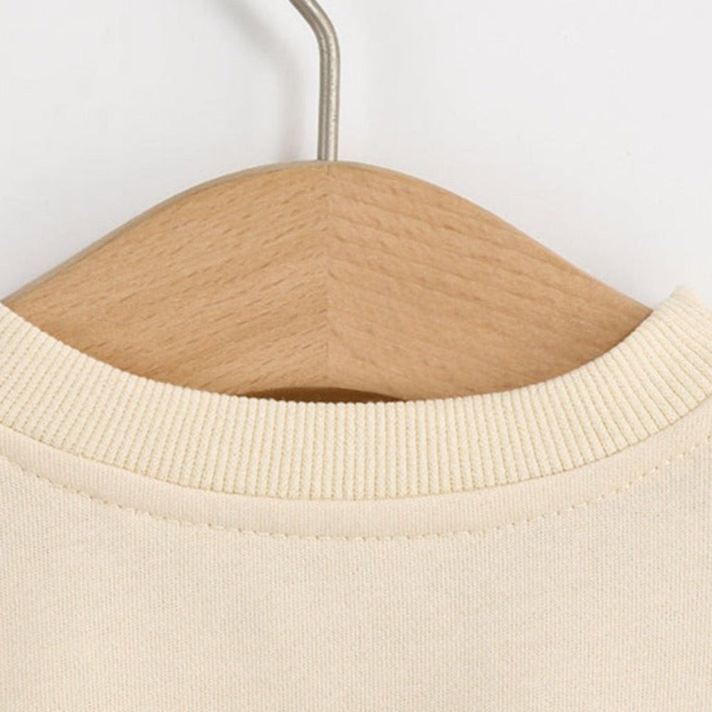 Unisex Beżowa Bluza Ikona – Miękka i Ponadczasowa Bluza