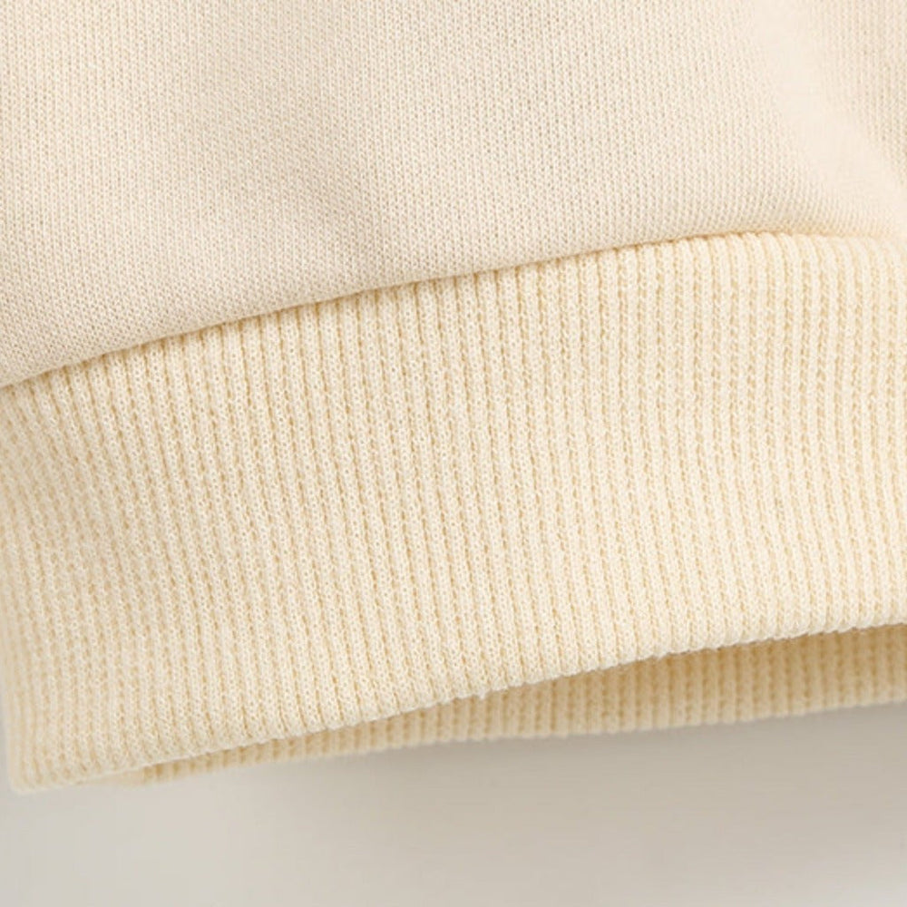 Unisex Beżowa Bluza Ikona – Miękka i Ponadczasowa Bluza