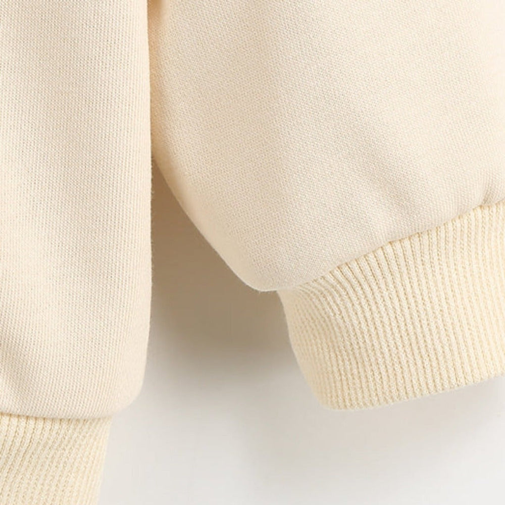 Unisex Beżowa Bluza Ikona – Miękka i Ponadczasowa Bluza