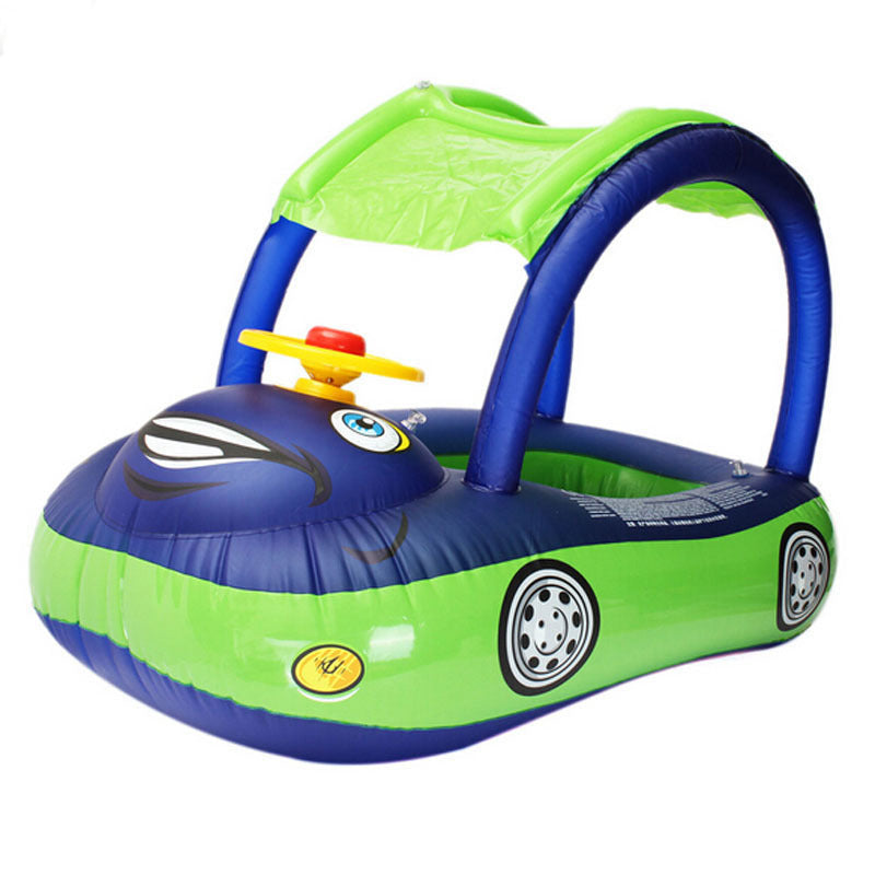AquaRider Baby Float Z Daszkiem – Bezpieczna Dmuchana Łódka Wodna dla Maluchów