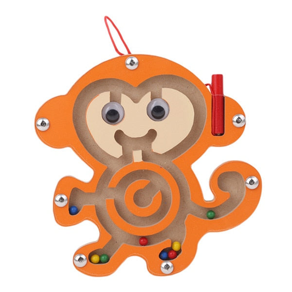 BrainMaze Explorer – Montessori Magnetyczny Labirynt dla Dzieci 3+ | Rozwój Poznawczy i Zabawa Rozwijająca Rozwiązywanie Problemów