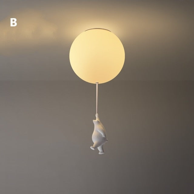 Lampa Sufitowa do Pokoju Dziecięcego Misie i Balony – Klimatyczne Oświetlenie