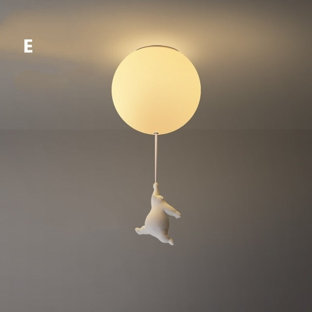 Lampa Sufitowa do Pokoju Dziecięcego Misie i Balony – Klimatyczne Oświetlenie