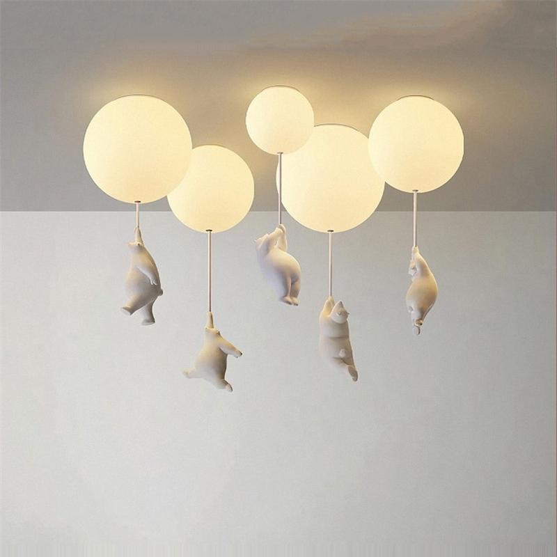 Lampa Sufitowa do Pokoju Dziecięcego Misie i Balony – Klimatyczne Oświetlenie