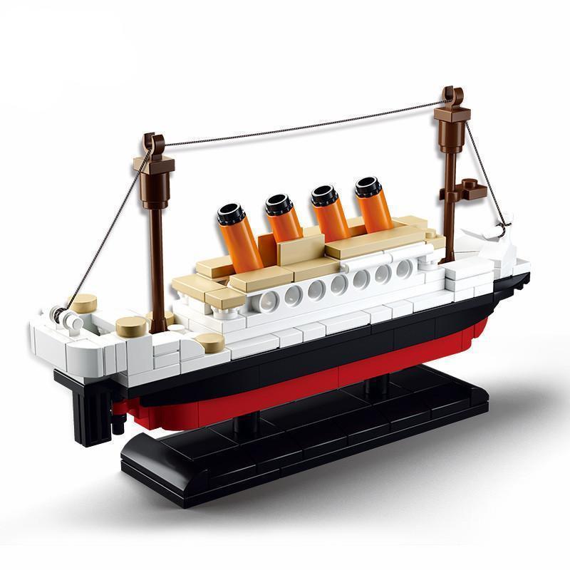 Zestaw Klocków Titanic 194 Elementy – Zabawka Statek Dla Dzieci 6+