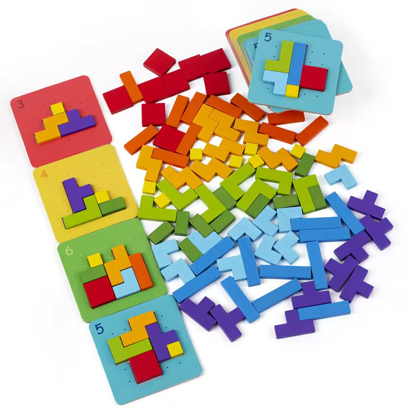 Edukacyjna Gra Konstrukcyjna i Puzzle dla Dzieci – 87-częściowe Logic Blocks dla Kreatywności i Myślenia (3+)