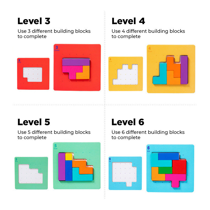 Edukacyjna Gra Konstrukcyjna i Puzzle dla Dzieci – 87-częściowe Logic Blocks dla Kreatywności i Myślenia (3+)