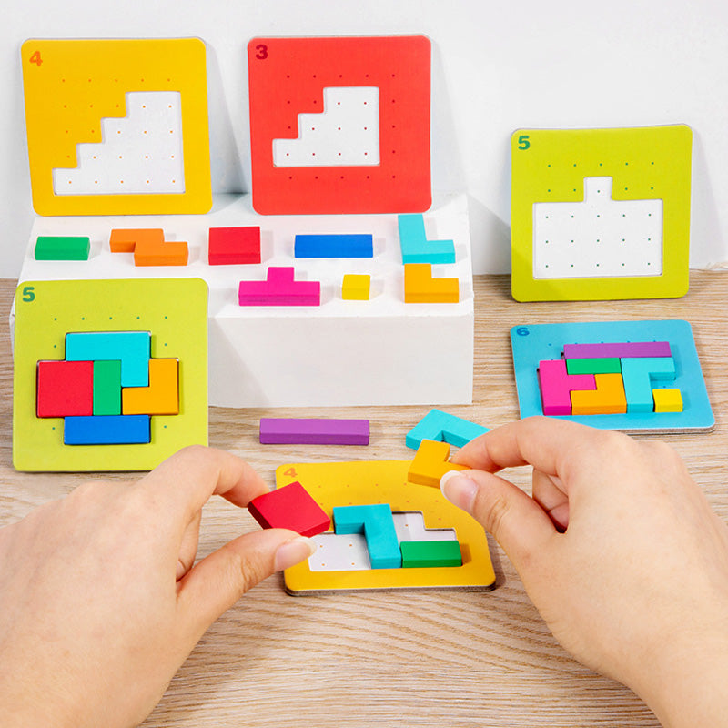 Edukacyjna Gra Konstrukcyjna i Puzzle dla Dzieci – 87-częściowe Logic Blocks dla Kreatywności i Myślenia (3+)