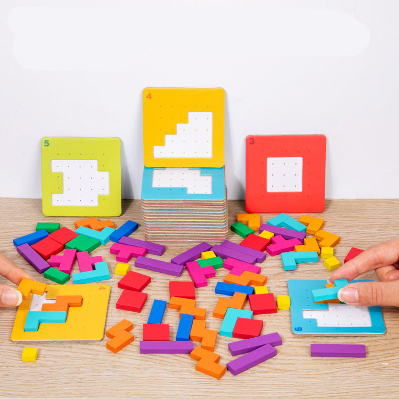 Edukacyjna Gra Konstrukcyjna i Puzzle dla Dzieci – 87-częściowe Logic Blocks dla Kreatywności i Myślenia (3+)