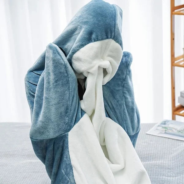 CozyFin Kombinezon Rekin – Supermiękkia Piżama dla Dzieci i Dorosłych | Wygodna i Zabawna
