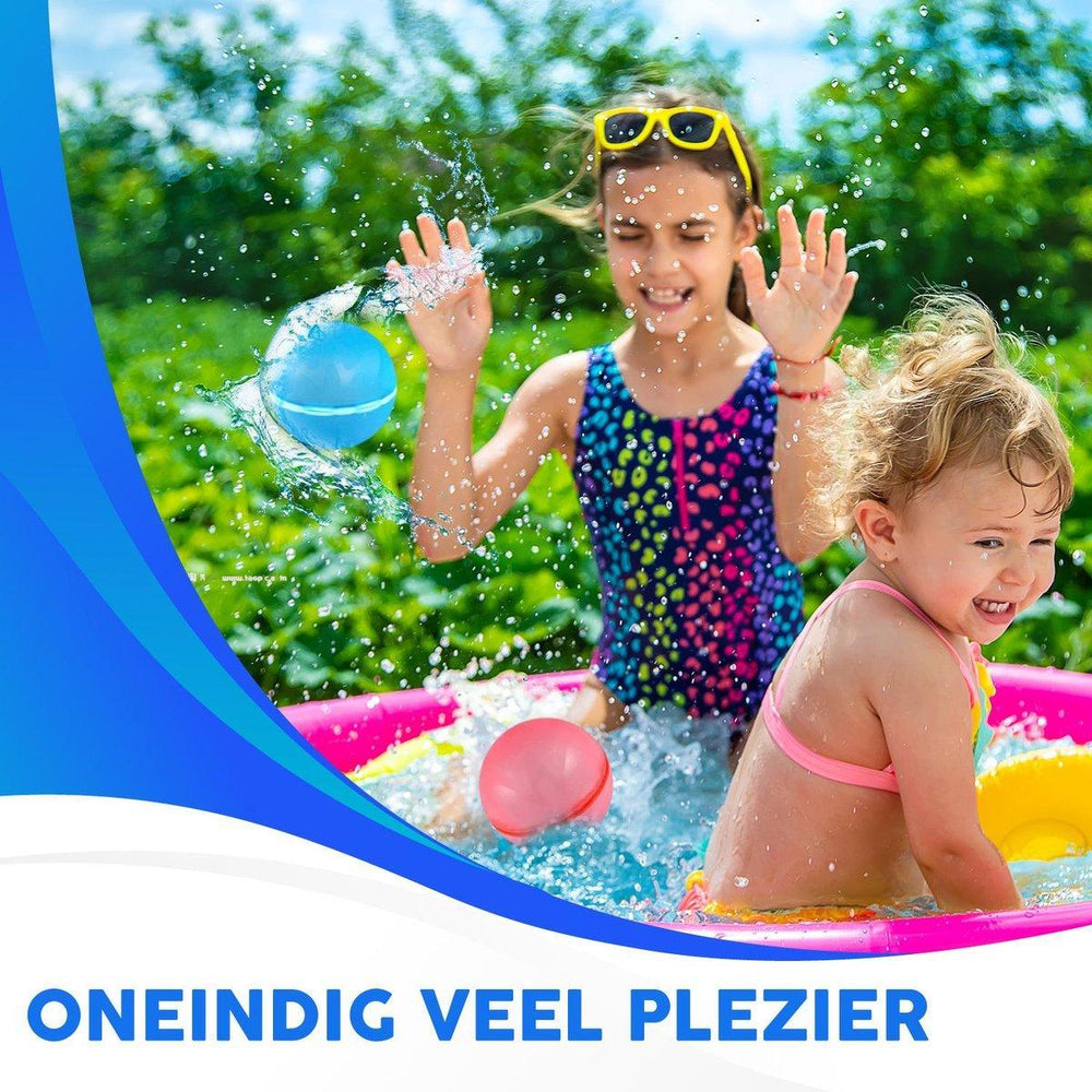 SplashPlay Wielorazowe Balony Wodne – Szybkie Napełnianie, Bezpieczne i Trwałe dla Dzieci od 3 Roku Życia