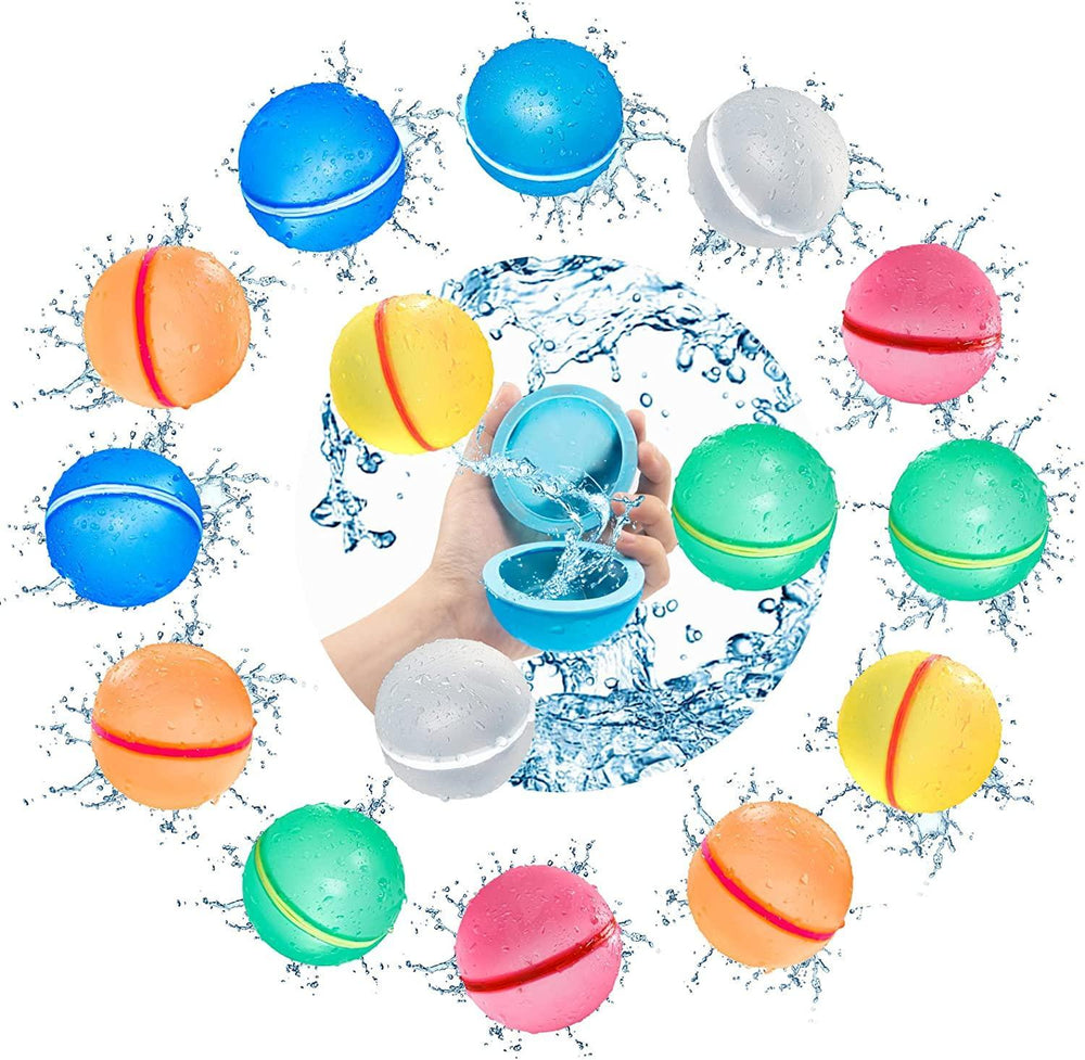 SplashPlay Wielorazowe Balony Wodne – Szybkie Napełnianie, Bezpieczne i Trwałe dla Dzieci od 3 Roku Życia