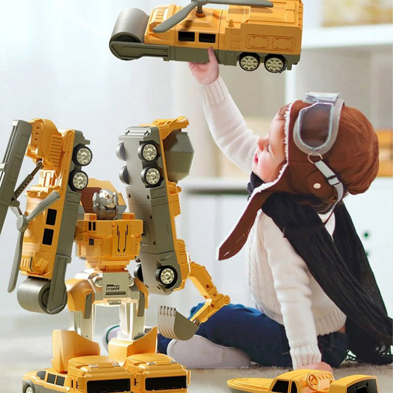Magnetyczna Zabawka Konstrukcyjna dla Dzieci – 26-częściowy Zestaw Kreatywnych Pojazdów i Robotów | BuildoMag