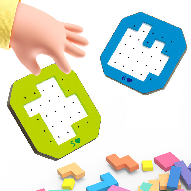 LogicShape Lab Edukacyjna Układanka | Interaktywna Zabawka Montessori do Mądrej Nauki i Kreatywnej Zabawy