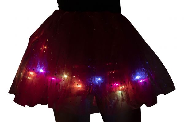 Magiczna Spódniczka LED LumiTwirl dla Dziewczynek – Świecąca Spódnica Księżniczki z Migoczącymi Światełkami, Wygodna i Bezpieczna dla Dzieci 2-12 Lat