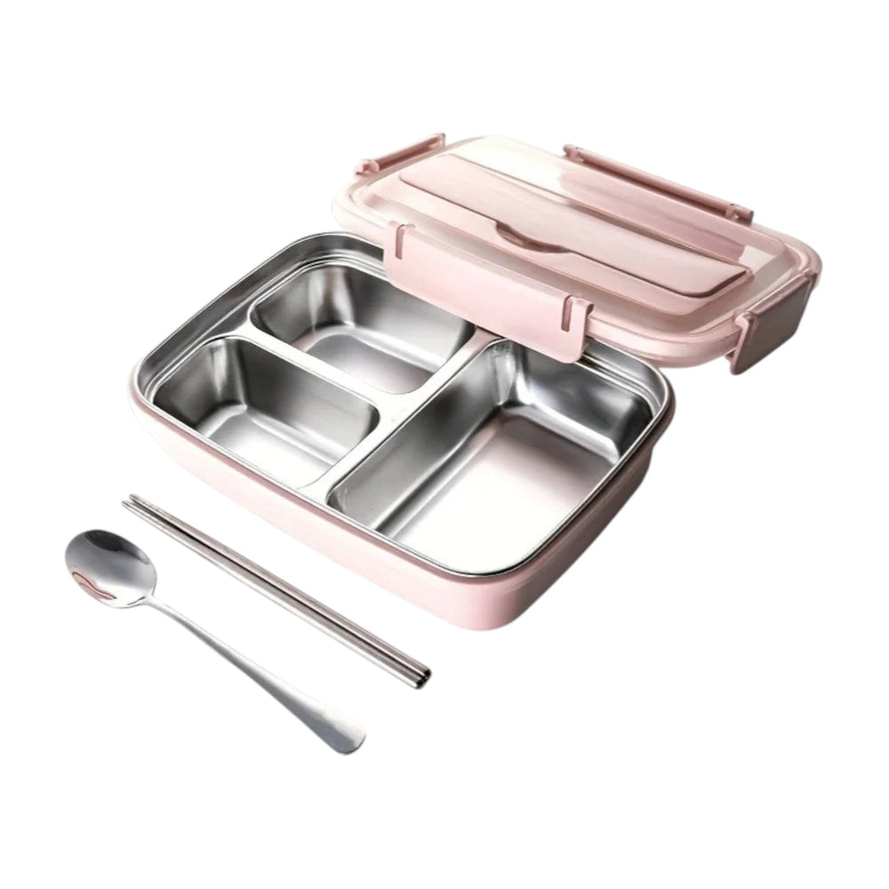Stalowy Lunchbox Szczelny – Bento Box do Szkoły i Pracy