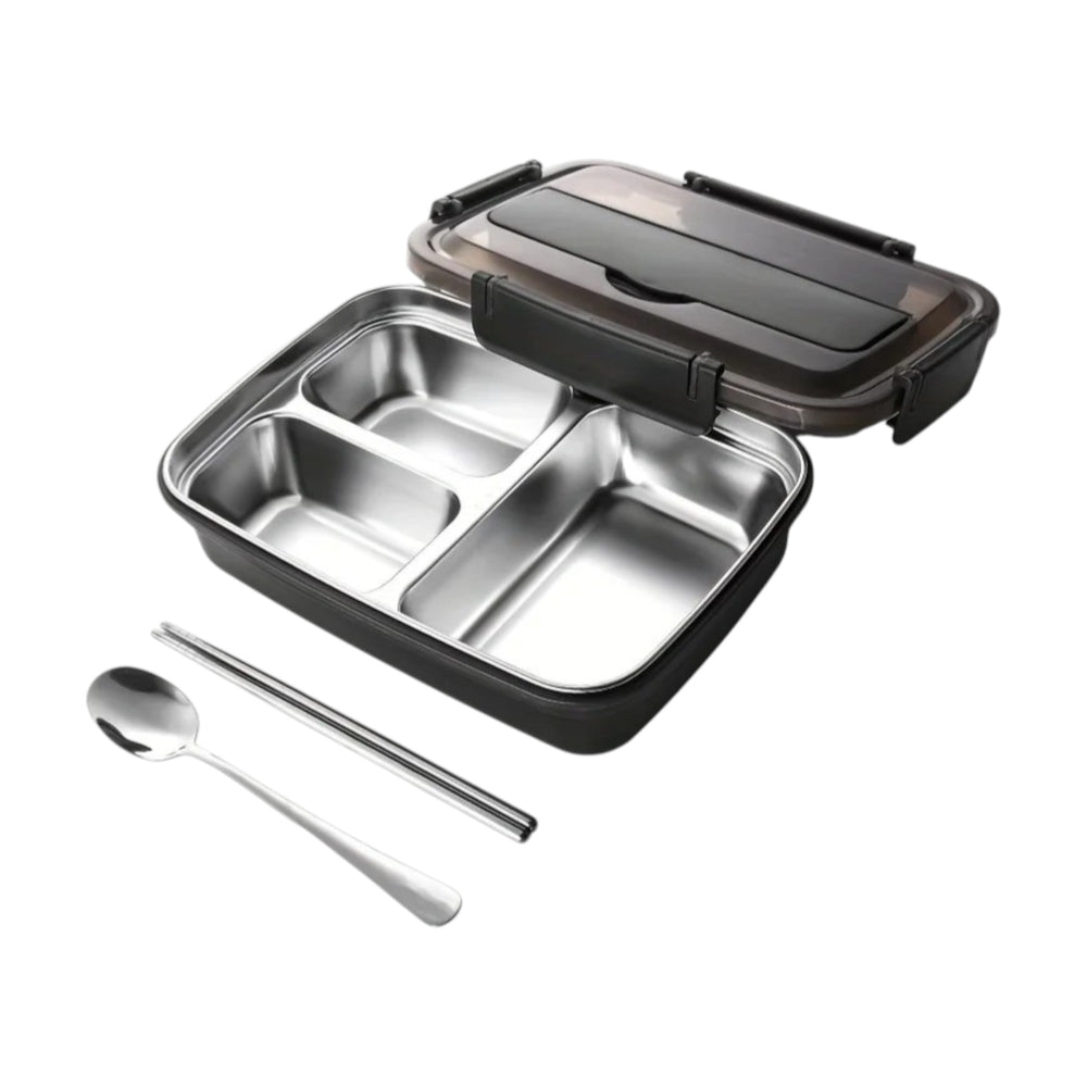 Stalowy Lunchbox Szczelny – Bento Box do Szkoły i Pracy