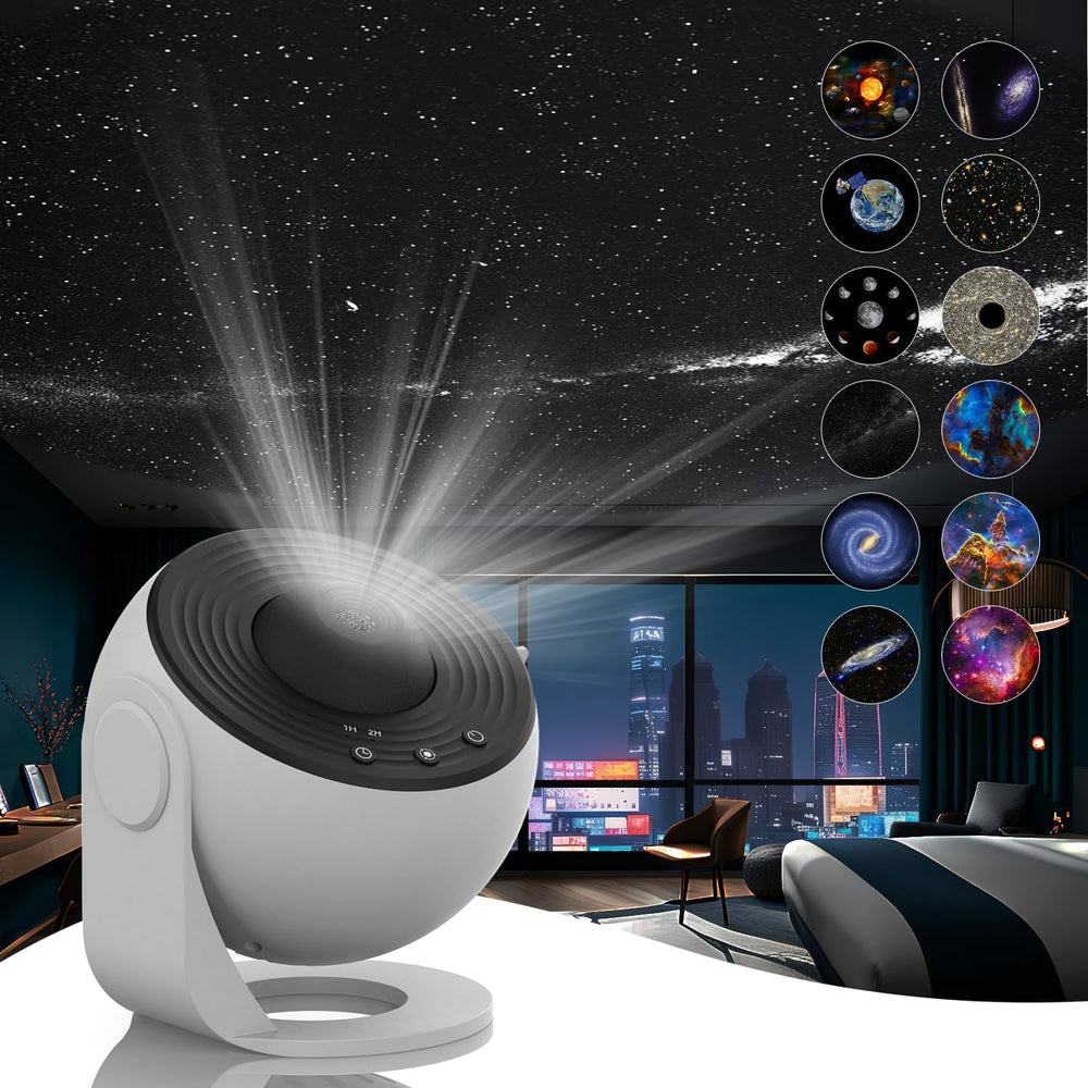 Projektor Gwiaździstego Nieba – Lampa Galaxy 12 Kolorów & 360°